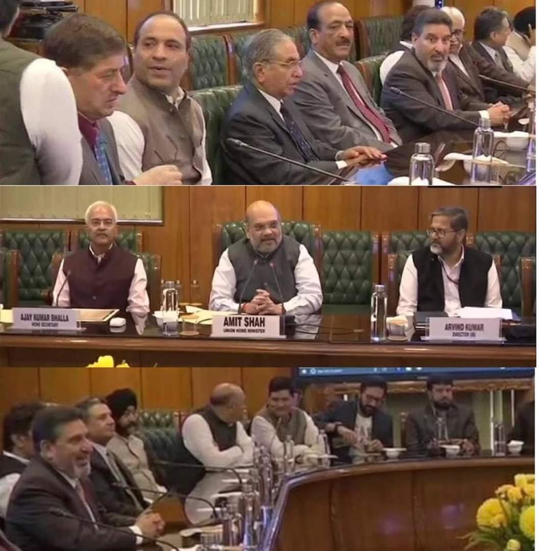 Union Home Minister Shri Amit Shah meets 24 member delegation from J&K’s Apni Party