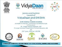 Advisor Sharma launches DIKSHA-JK, VidyaDaan educational Portals in J&K