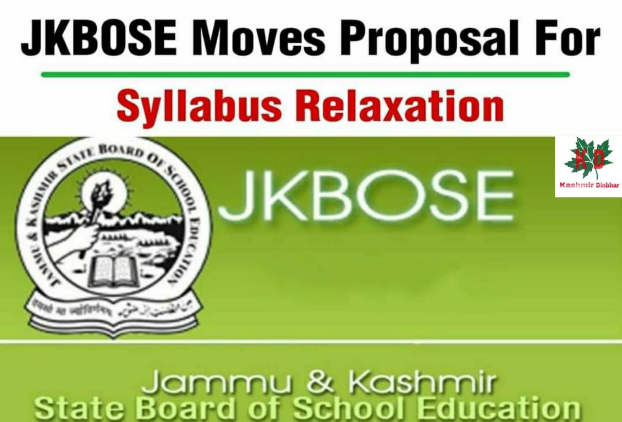 JKBOSE Moves Proposal For Syllabus Relaxation.