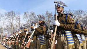 Full dress rehearsal at Sher-i-Kashmir Stadium for Independence Day celebrations