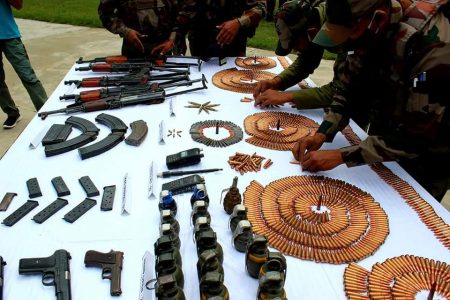 Two major hideouts busted close to LoC in Baramulla; huge cache of arms, ammo recovered: Army