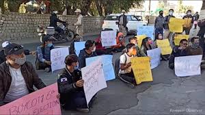 Complete shutdown in demand of 6th schedule observed in Ladakh