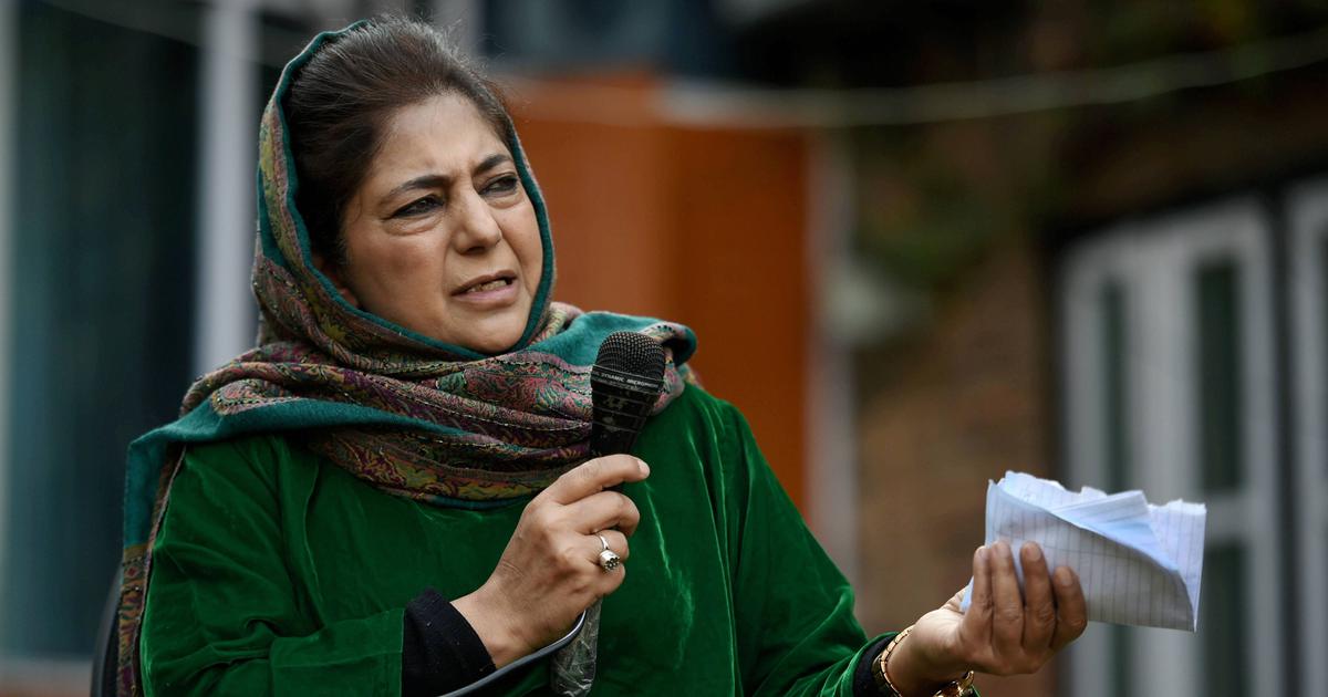 A robber may be mighty, but he has to return the stolen goods: Mehbooba Mufti