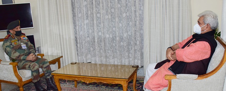 Chief of Defence Staff General Bipin Rawat calls on Lt Governor