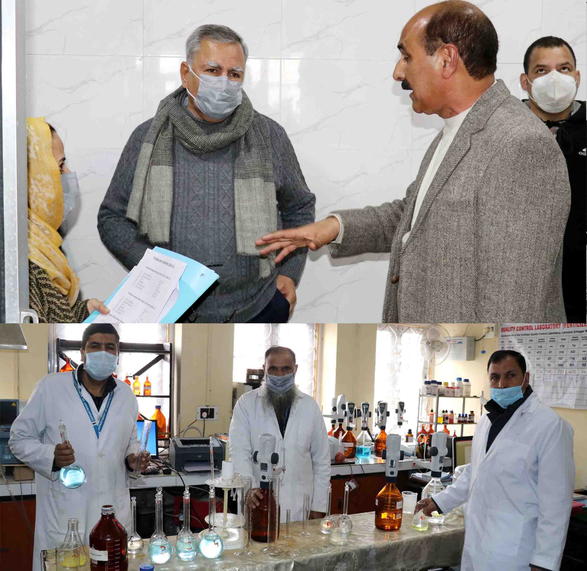 Farooq Khan inspects Quality Control Laboratory Lalmandi; Asks for further adding to its capacity, strength