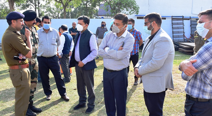 Div Com reviews arrangements for ‘Azaadi Ka Amrut Mahotsav’ at Rajinder Singh Pura