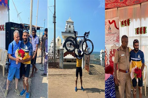Kashmiri cyclist Adil creates History
