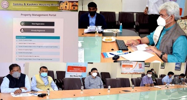 Lt Governor launches J&K Housing Board’s Property Management Portal