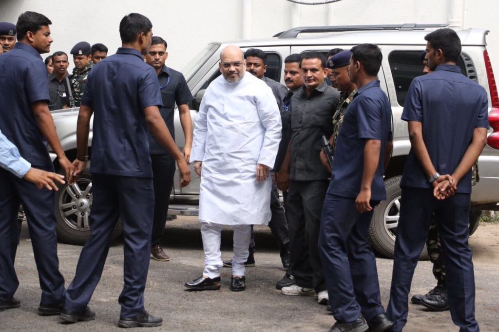 HM reviews security situation, Laudes role of forces in maintaining L&O & ensuring security in JK UT
