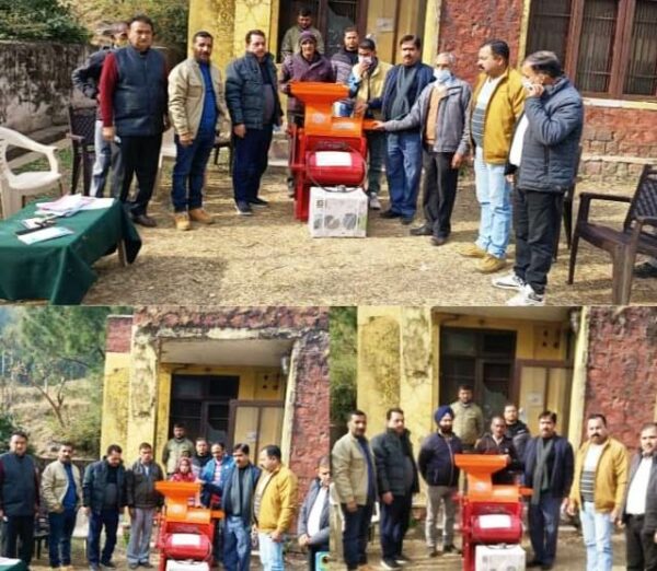 Agriculture Deptt hands over farm machinery to PRIs at Mansar