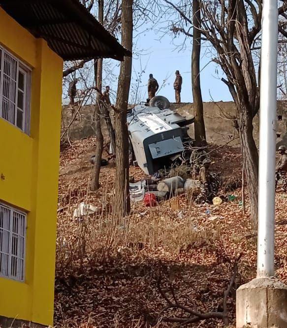 CRPF Vehicle Skids Off Road in Kulgam, 3 Personnel Sustain Minor Injuries