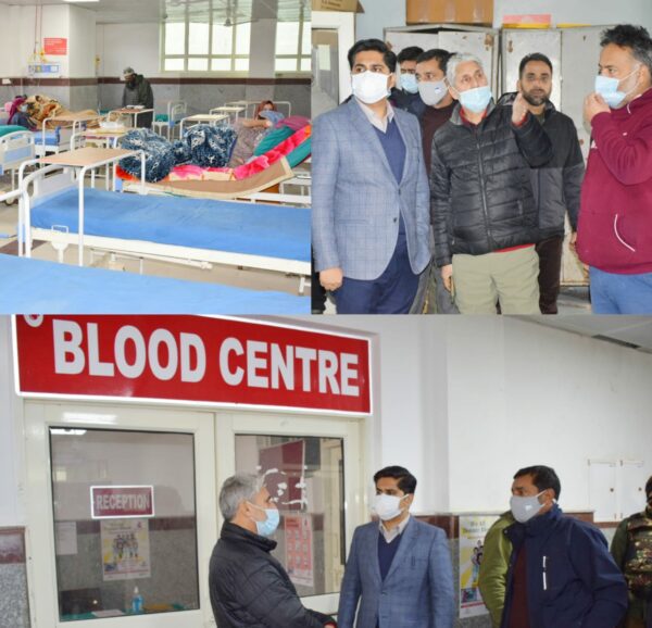 DC inspects DH Bandipora, reviews healthcare facilities, winter preparedness