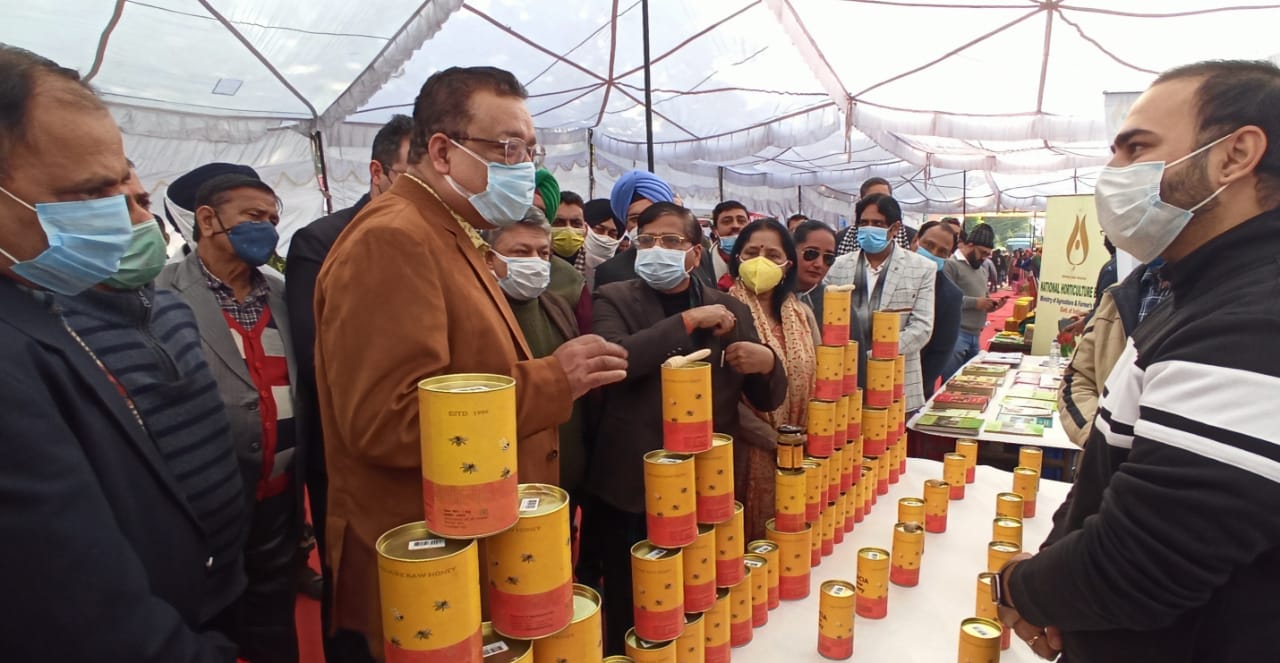 Navin Choudhary inaugurates one day exhibition, Kisan Divas at KVK, SKUAST Jammu