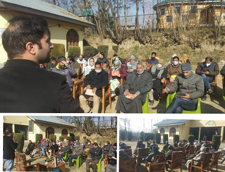 Mega Awareness training camp organized by Horticulture Department at Achabal Anantnag