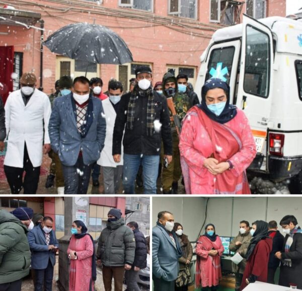 Div Com Kashmir visits Tertiary Health Care hospitals in Srinagar