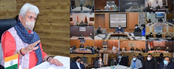 Lt Governor reviews J&K’s COVID-19 situation during a high level meeting