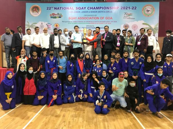 J&K Sqay team lifts 3rd in overall medal tally in 22nd NSC at Goa