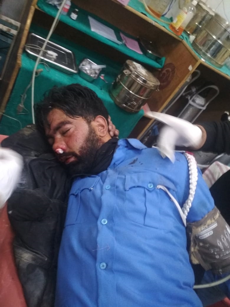Traffic police cop on duty sustains critical injuries after hit by a speeding vehicle