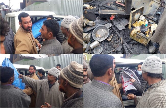 Arampora fire incident: District Admin  provides immediate ex-gratia relief to  victim family