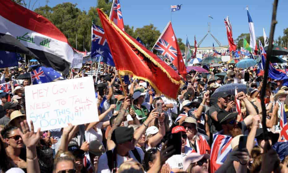 Australia PM supports anti-vax protesters’ concerns