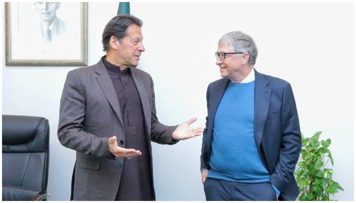 Bill Gates meets Imran Khan on 1st ever Pak trip