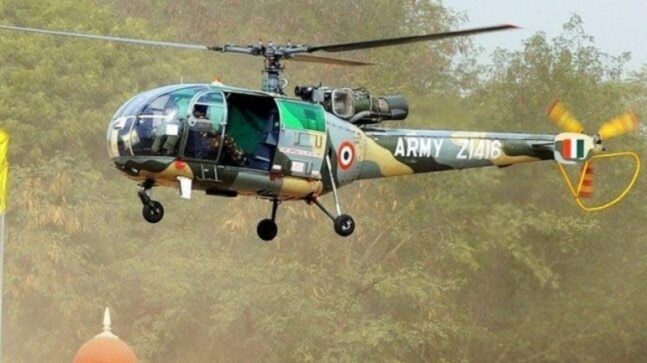 Army chopper crashes in Kashmir