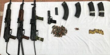 Arms, ammo recovered along LoC in Poonch