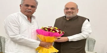 Chhattisgarh CM meets Home Minister