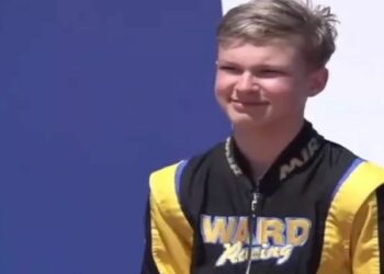 Teen Russian racer sacked for giving Nazi salute
