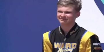 Teen Russian racer sacked for giving Nazi salute