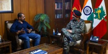 Chief GSPF-JK chapter Firdous Baba calls on GoC 15 Corps