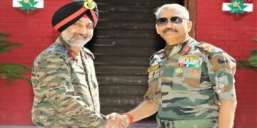Lt Gen Pandey hands over command of 15 Corps to Lt Gen Aujla