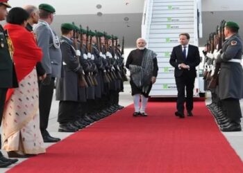 PM Modi arrives in Berlin to warm welcome, to hold talks with German Chancellor Scholz