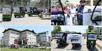 DC Ganderbal inaugurates E-rickshaw service at DH