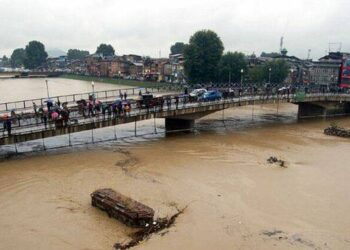 Jhelum Crosses Flood Danger Mark In Sangam, Srinagar