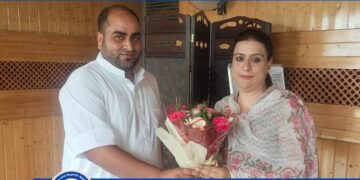 Mohammad Ashraf Palpori calls on Sports Council Secretary Nuzhat Gul