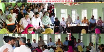 Addl. Distrct Development Commissioner Ganderbal listens issues of PRIs, Locals of Block Ganderbal