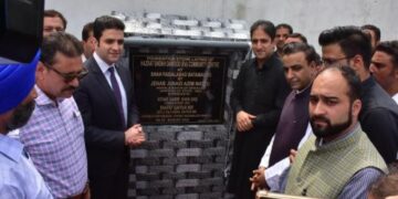 Mayor Srinagar Mr Junaid Azim Mattu today laid foundation of Hazrat Shiekh Dawood(RA) Community centre at Shah Faislabad Batamaloo.