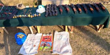 8 AKS 74u, 12 Chinese Pistols Recovered In Uri
