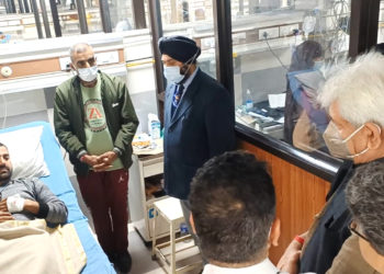 LG Visits Injured Civilians Of Dhangri Incidents   