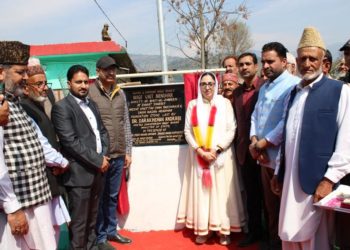 Dr Darakhshan lays foundation stone for new works at Mendhar, addresses a public gathering & meets delegations