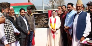 Dr Darakhshan lays foundation stone for new works at Mendhar, addresses a public gathering & meets delegations