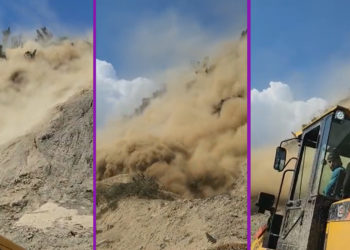 JCB Operator Dies, 6 persons injured in highway landslide