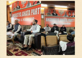 BJP JK Social Media Cell meet held with Party General Secretary Sh. Ashok Kaul at Srinagar.