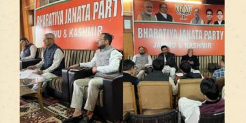 BJP JK Social Media Cell meet held with Party General Secretary Sh. Ashok Kaul at Srinagar.