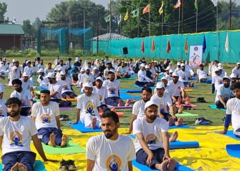 Directorate of Ayush organized Yoga programmes in Ganderbal.