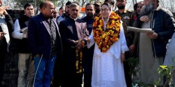 Dr Andrabi inspected Waqf properties at Akhnoor