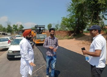 DDC member Dr. Harbakash Singh Reviews Ongoing Macadamization Work in Tral