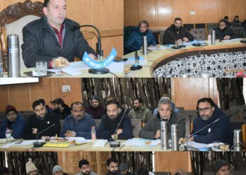 Progress of works under Jal Jeevan Mission reviewed at Pulwama