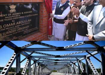 CM Omar Abdullah Inaugurates Vital Rohmoo Bridge over Romeshi Rivulet in Pulwama